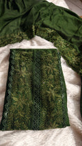 Vichitra silk churidar fabric