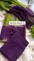 Tasar churidar fabric