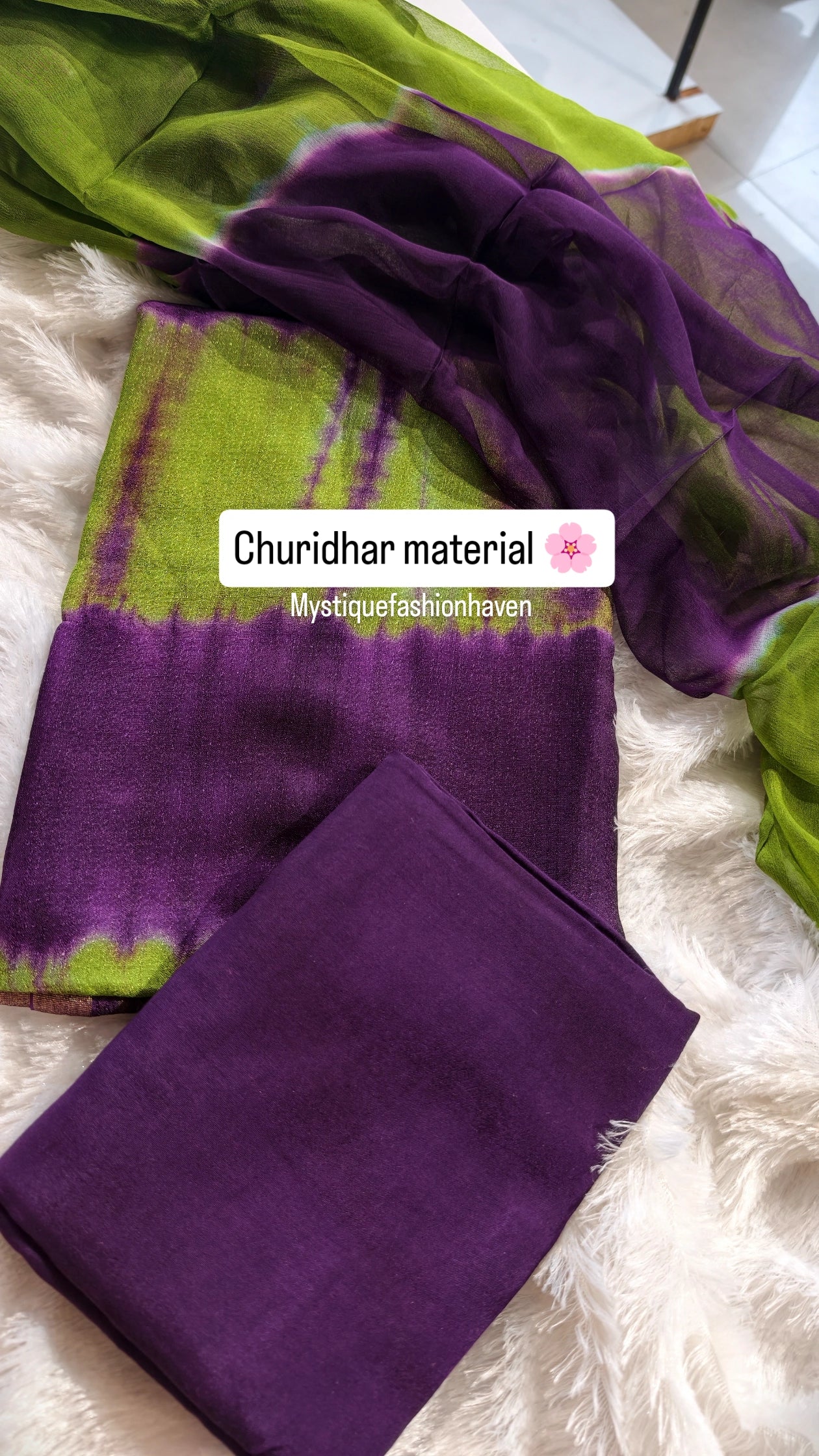 Tasar churidar fabric