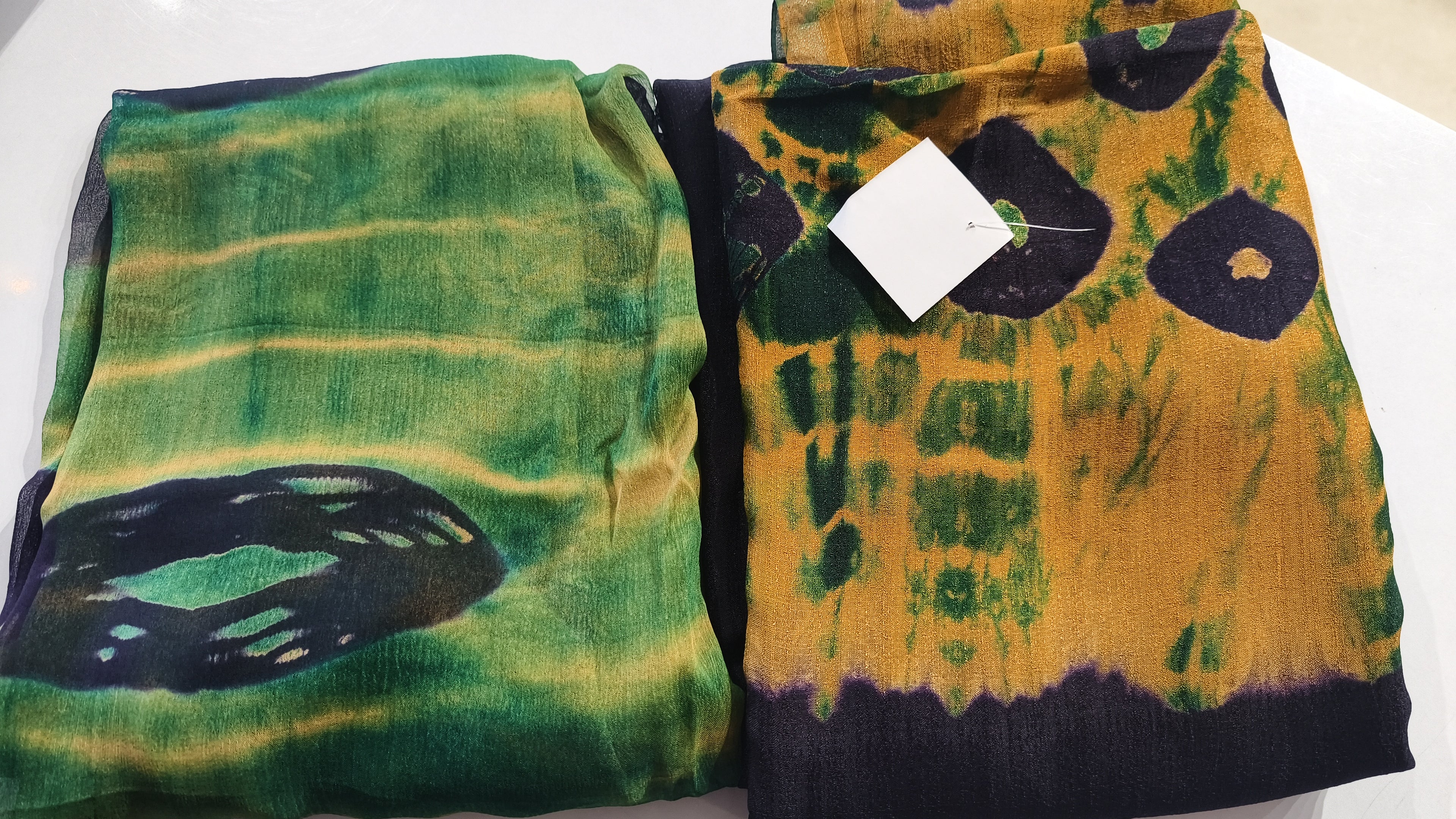 Aqua silk churidar fabric