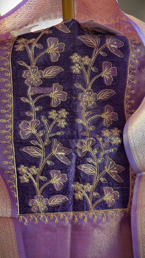 Brocade silk churidar Fabric