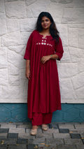 Georgette anarkali set