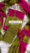 Aqua silk churidar fabric