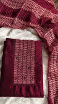 Vichitra silk churidar fabric