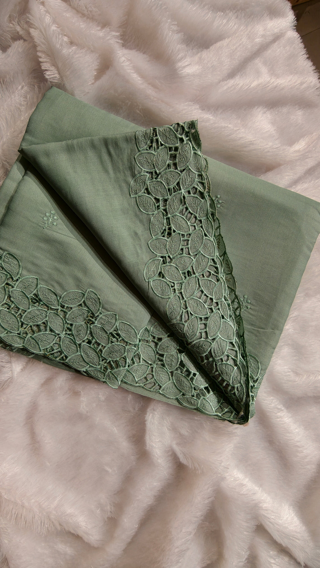 Cutwork Tasarsilk embroidery saree
