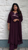 Georgette anarkali set