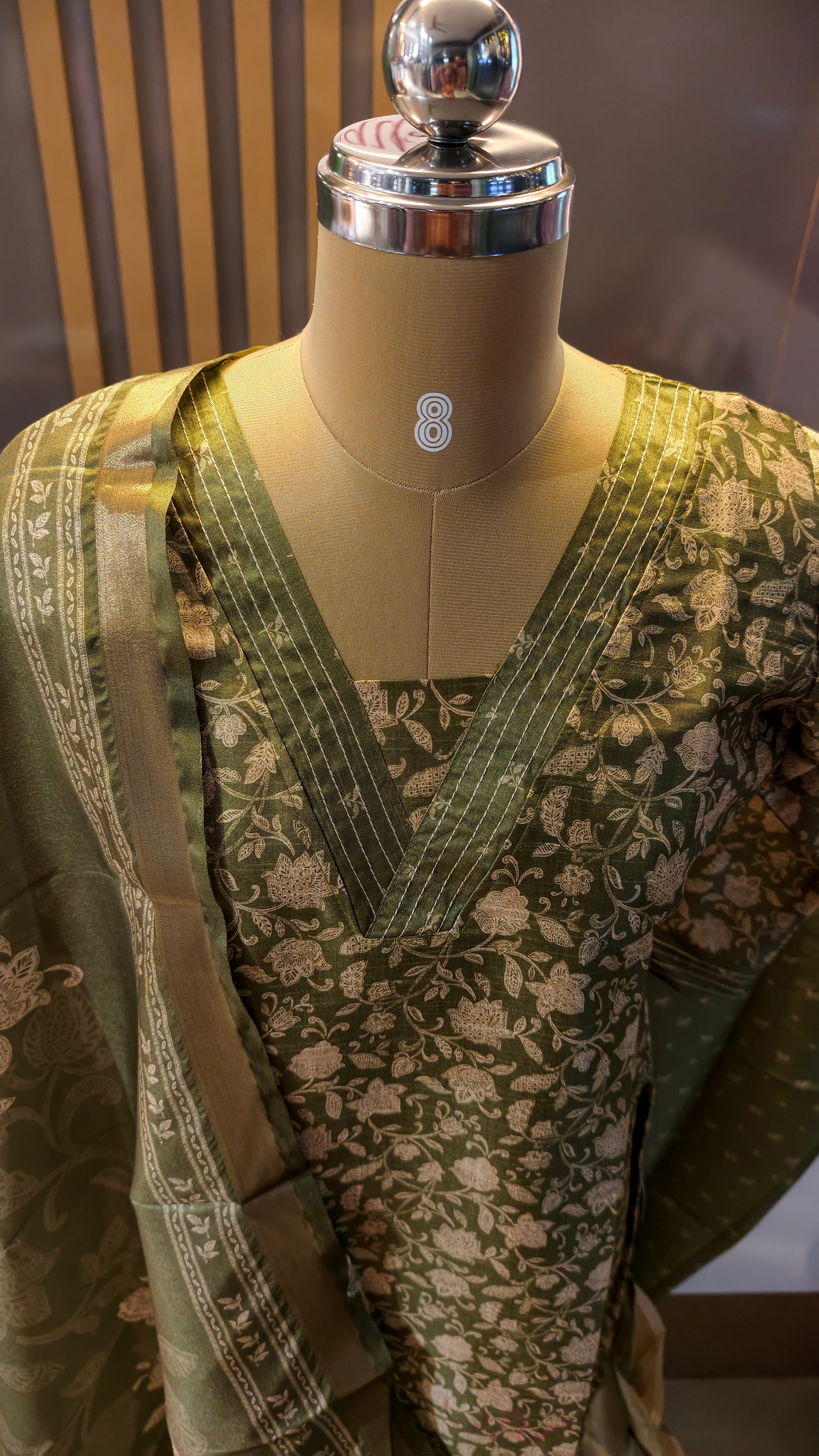 Premium muslin churidar set