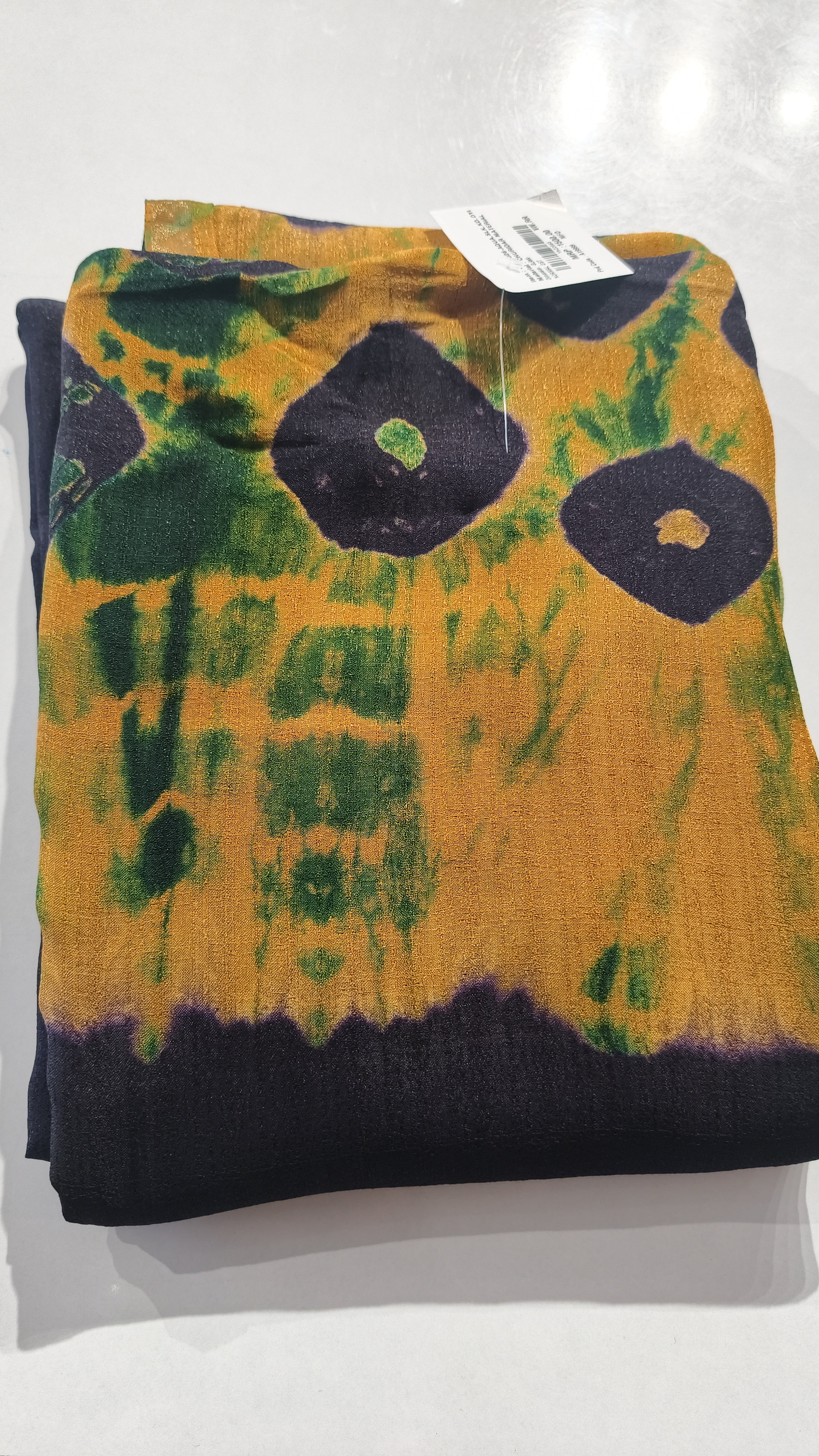 Aqua silk churidar fabric