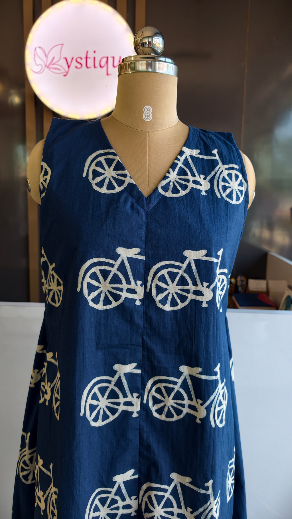 Blue cycle dress