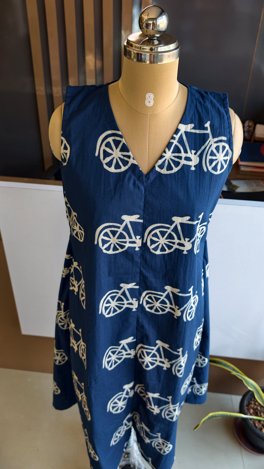 Blue cycle dress
