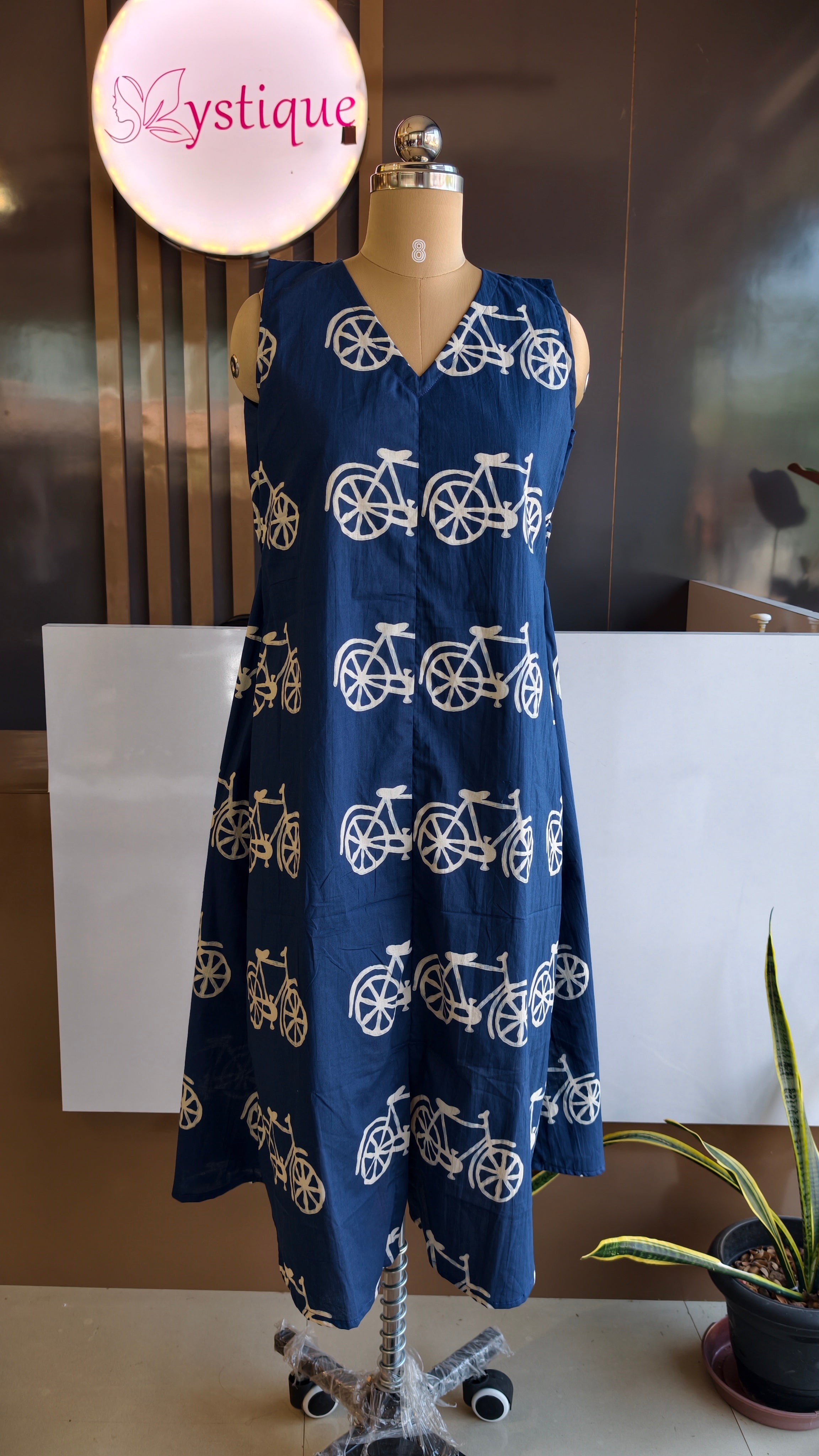Blue cycle dress