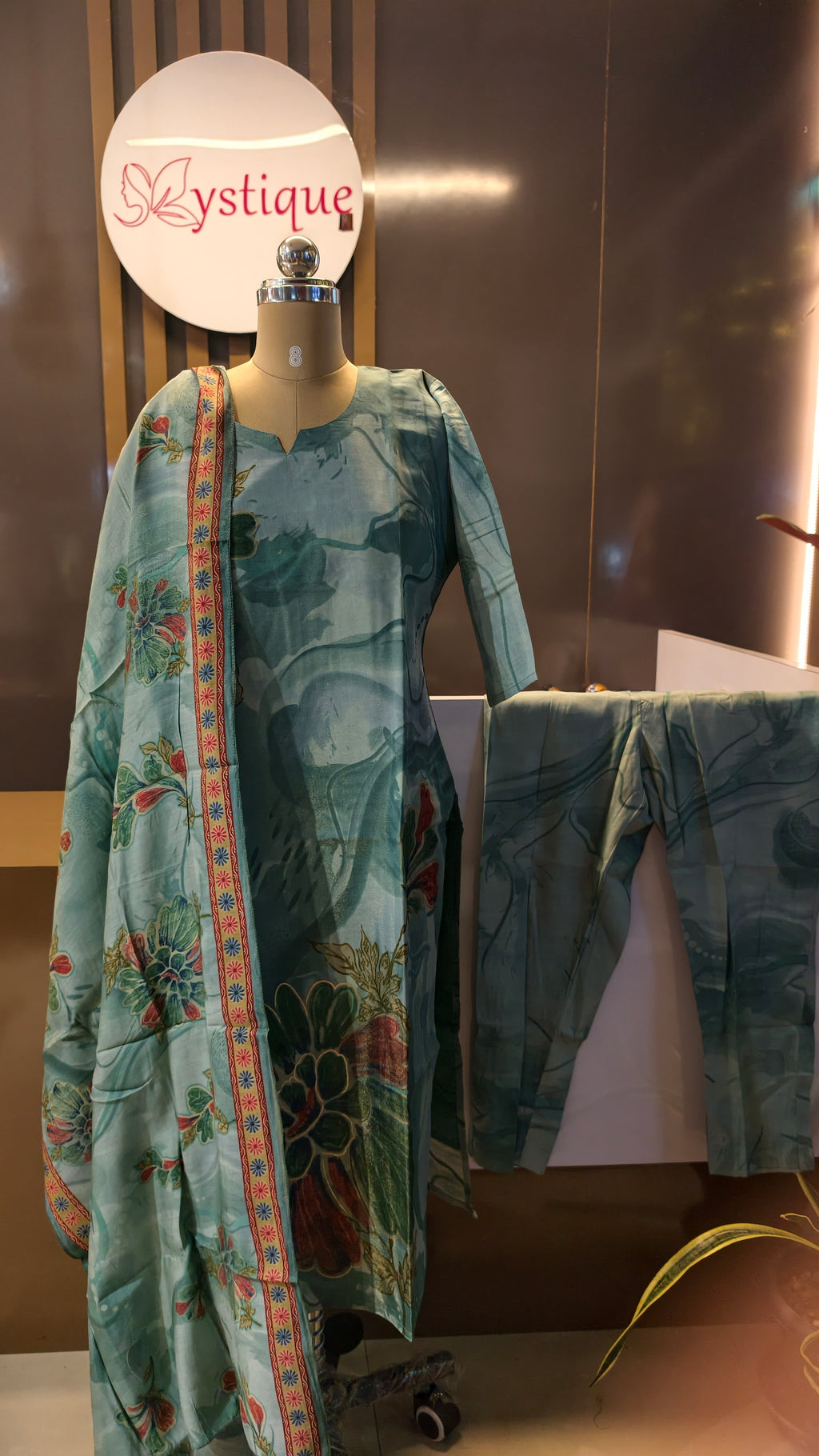 Premium muslin churidar set