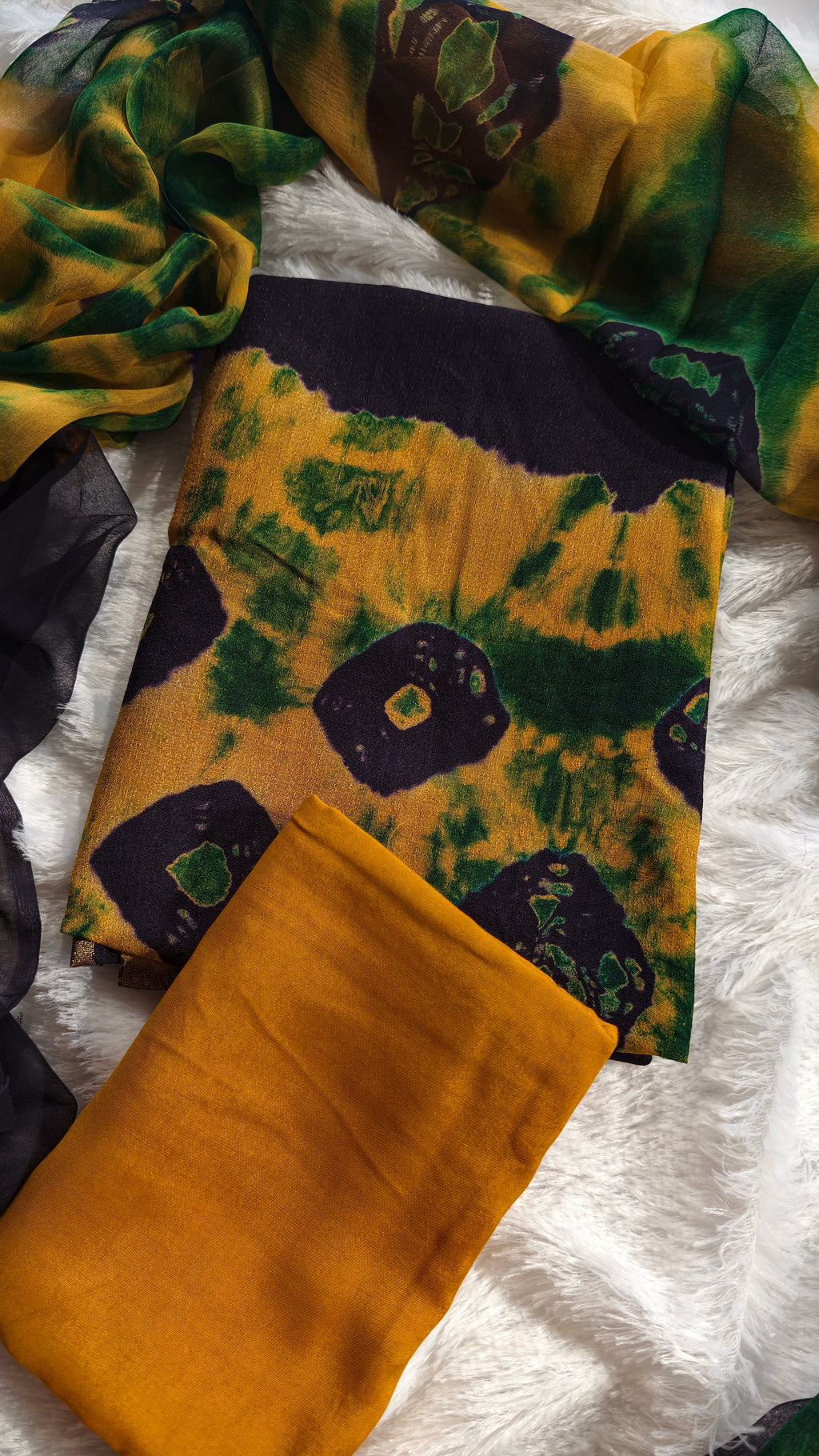 Aqua silk churidar fabric